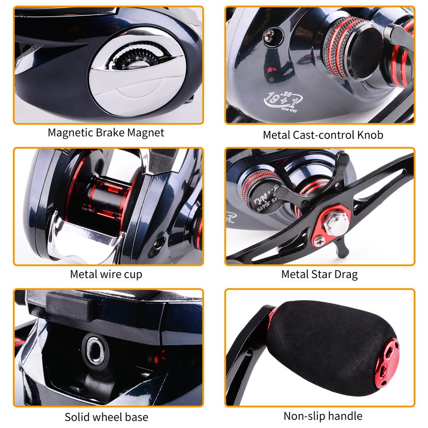 8.0:1 19 + 1BB balıkçılık Reel - Fishing Boat Steering Wheel incelemesi ve fiyatı